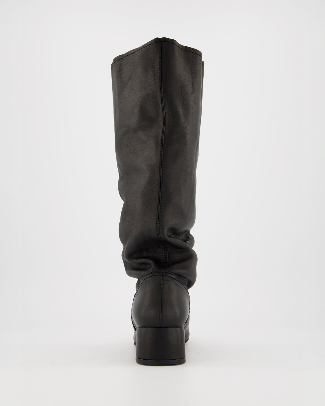 SINDY - BLACK LEATHER BOOTS